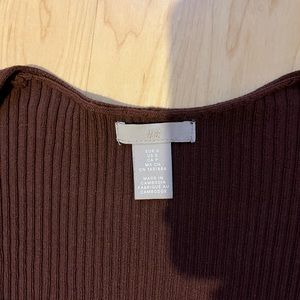 Ribbed square neck H&M shirt